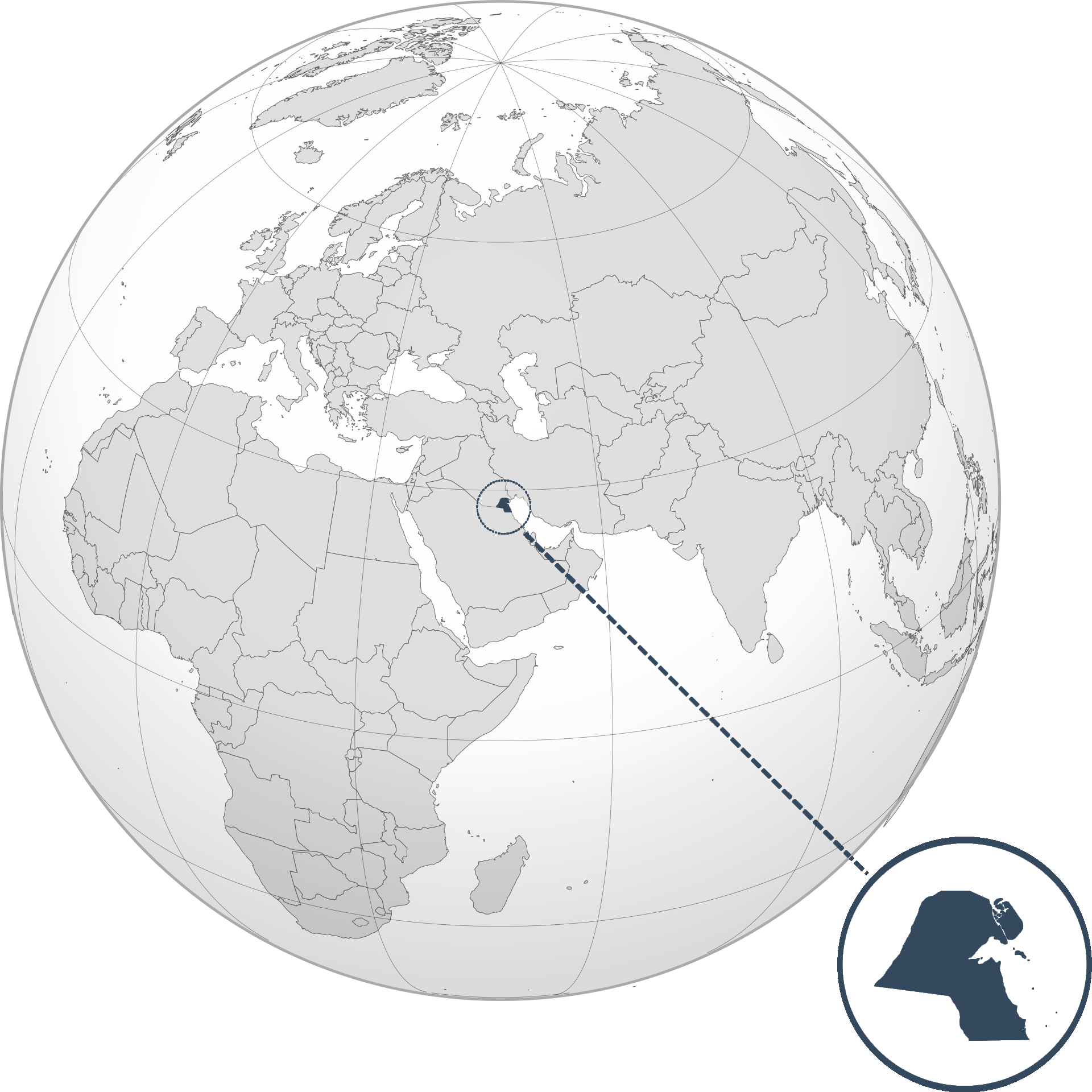 Kuwait Power plug, socket & mains voltage in Kuwait
