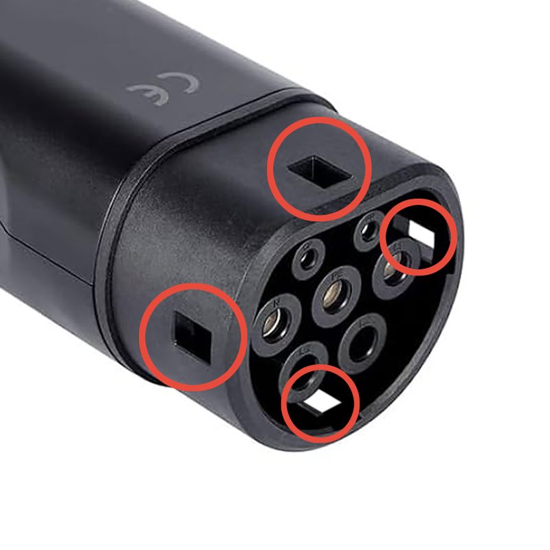 EV charging connector & inlet Type 2
