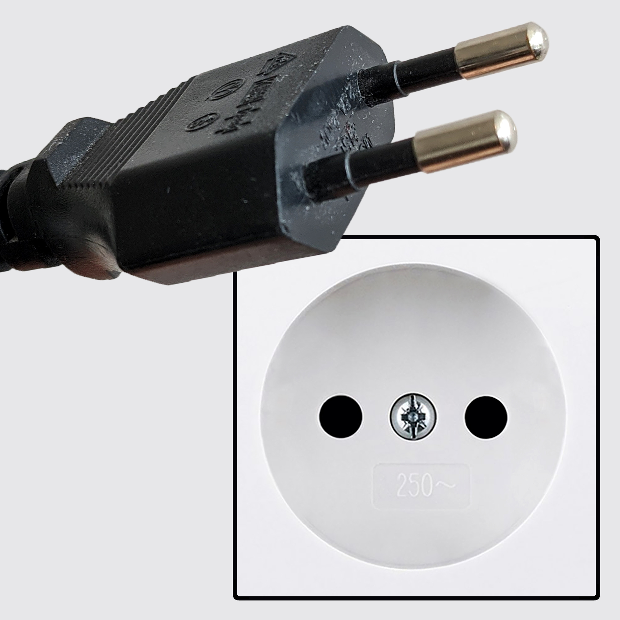 French electrical plug, type E: electrical socket used in Belgium and more