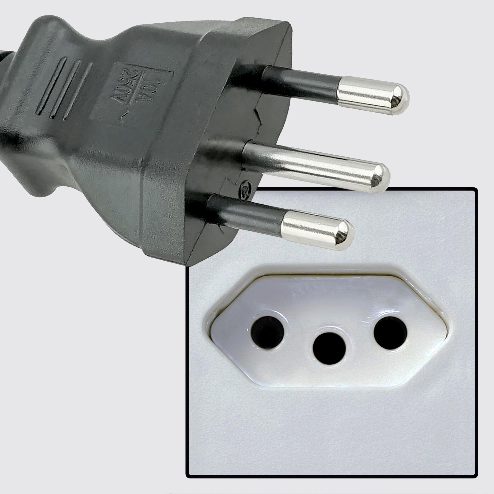 Adaptador Enchufe Viajero Inglés Europeo X 1 Unidades